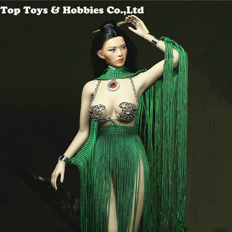 

1/6 Evening Dress Female Clothes Set 1/6 Sezy Female Clothes Goddess of Life Dress Shawl for PH big breast action Figures body