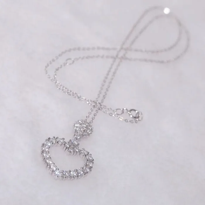 

Designer Fashion 925 Sterling Silver Jewelry 3A Cubic Zirconia Party Necklace