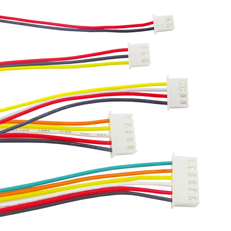 

XH2.54 line, terminal line, single head tin plated, 30CM color cable, connecting line 2/3/4/5/6/7/8/9/10P(10 pieces)