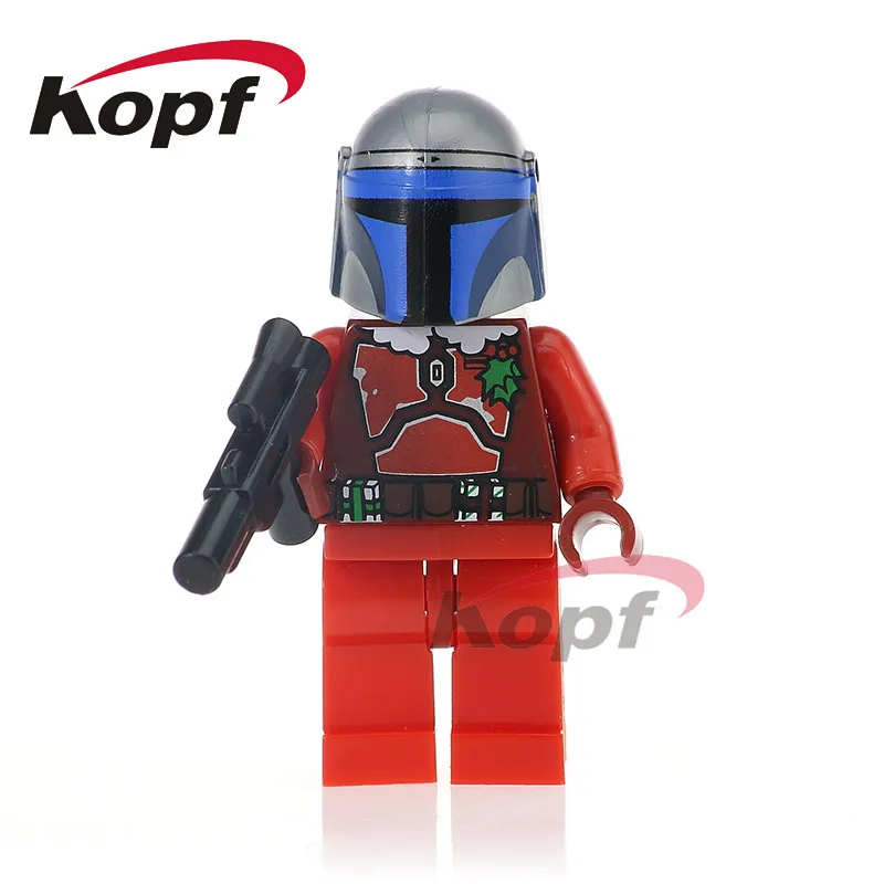

Single Sale XH 567 Super Heroes Christmas Boy Jango Fett Jack Skellington Clone Trooper Building Blocks Bricks Toys for children