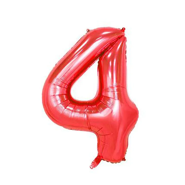 40 дюймов 0 1 2 3 4 5 6 7 8 9 цифровой воздушный шар Синий Розовый Красный Детский День Рождения декоративные воздушные шары Свадьба юбилей баллон