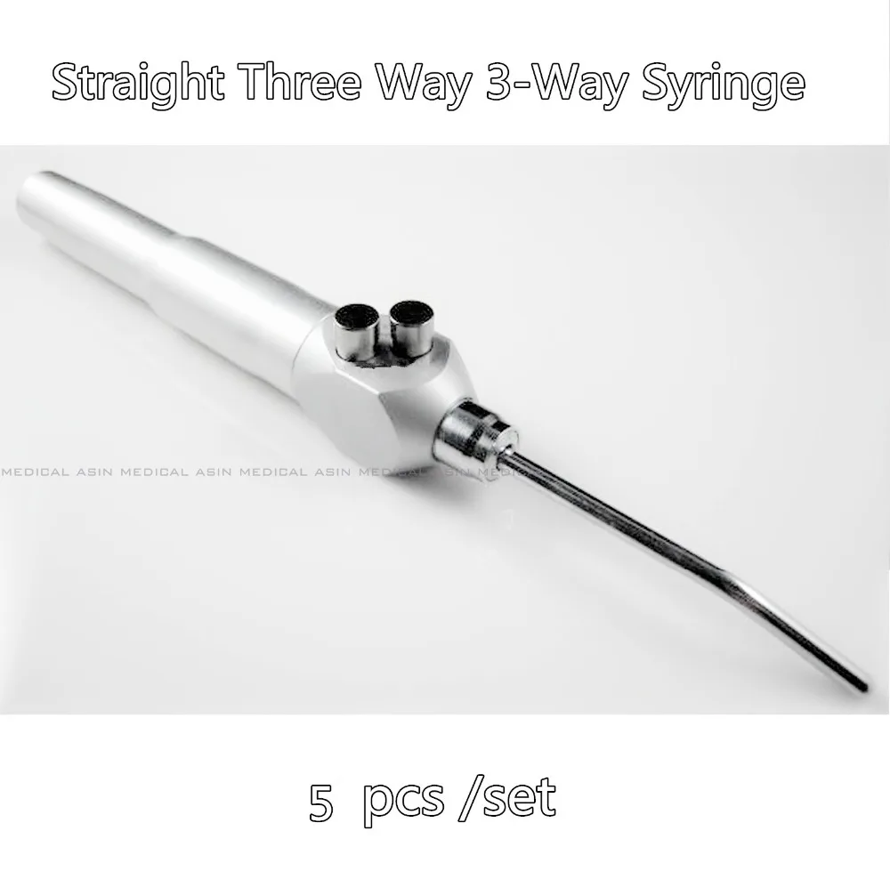 5 PCS 2016 new Dental Straight Three Way 3 Way Syringe dental Air Water
