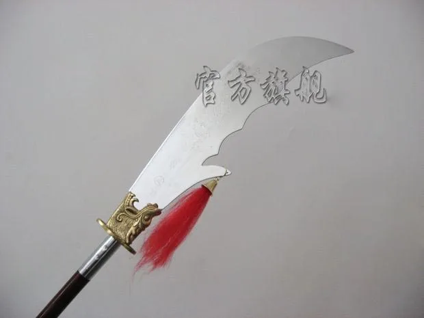 S1918 LOST BLADESMAN GUAN DAO полумесяц меч металлический дисплей POLEARM подставка 79&quot|display
