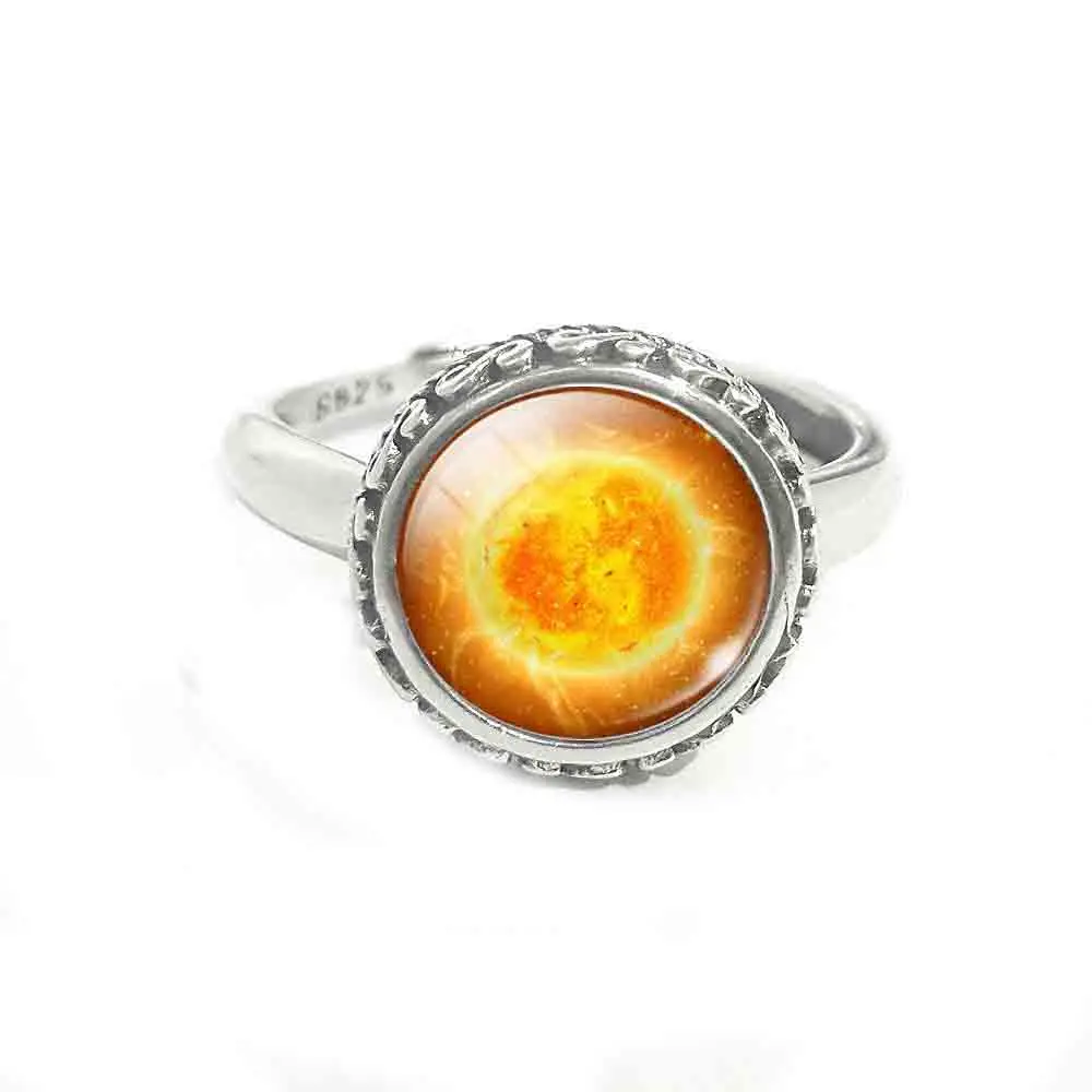 Винтажное Настоящее солидное кольцо из стерлингового серебра 925 пробы Sauron Eye