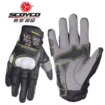 

2018 Summer New SCOYCO motorcycle riding gloves breathable shatter-resistant shell locomotive rider Motorbike glove slip MC49