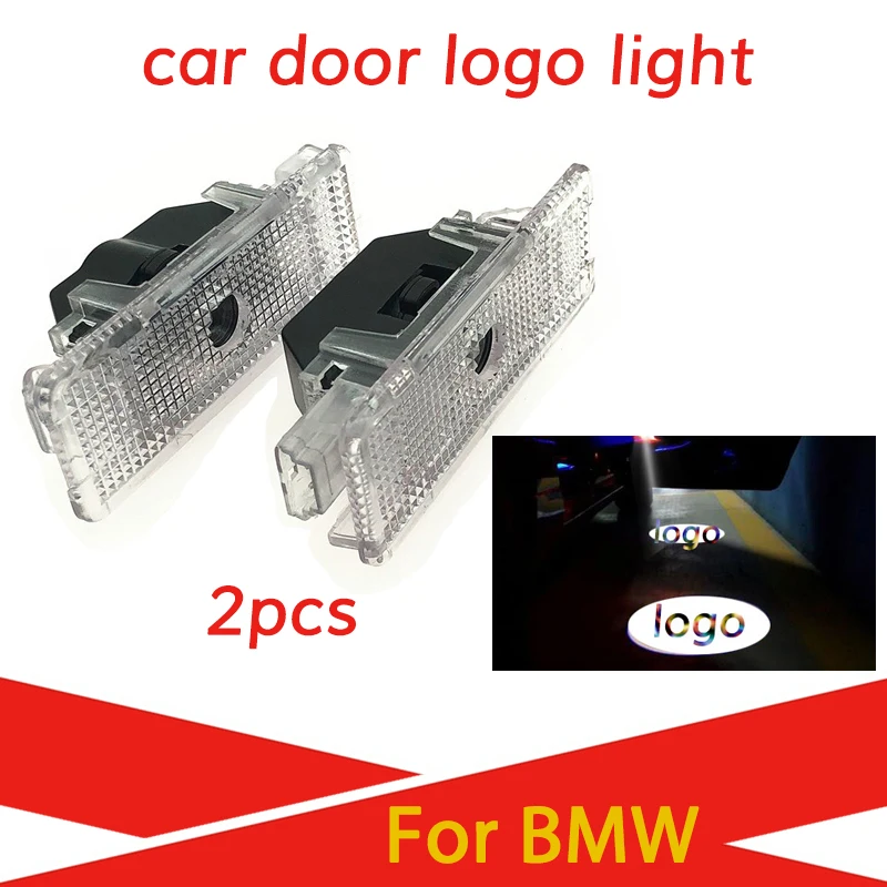 2PCS Led Car Door Light For BMW e39 1999 2006 M Logo Light Laser