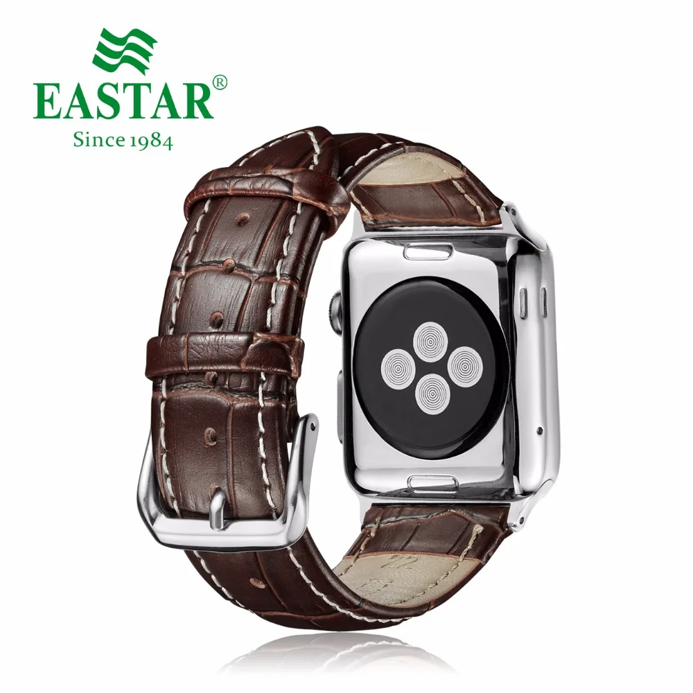 Eastar Лидер продаж кожаный ремешок для наручных часов Apple Watch, версии 5 Группа серии 3/2/1, спортивный кожаный браслет, 42 мм, 38 мм, ремешок для наручных часов iwatch, ремешок