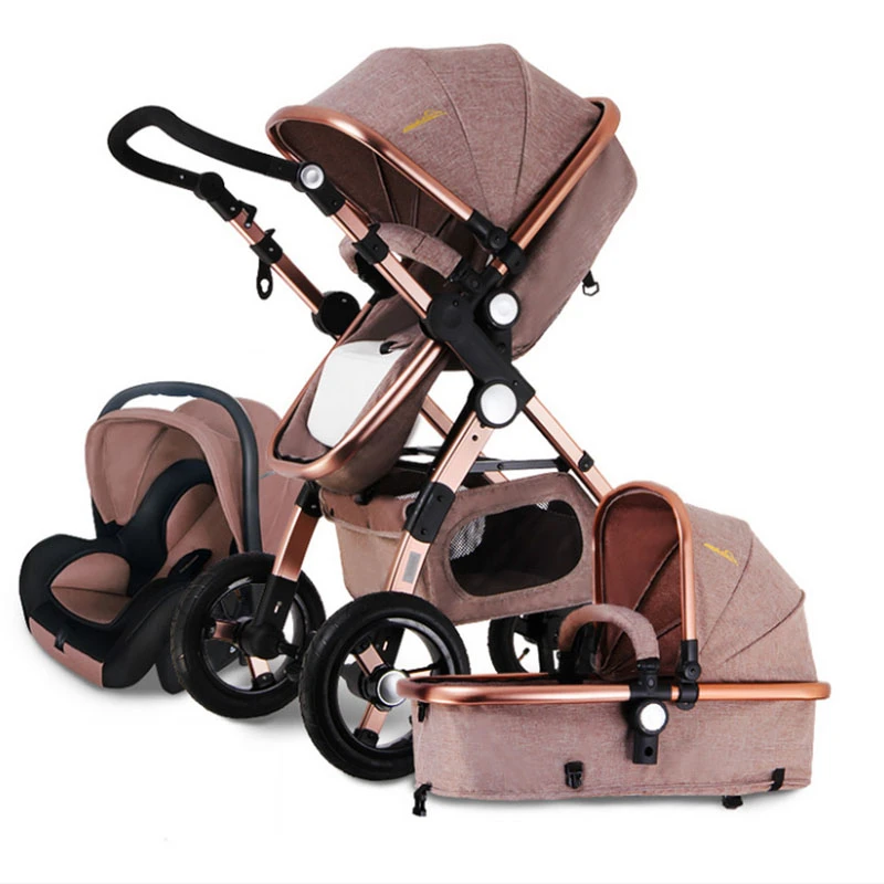 Poussette Bebe 3 En 1 Avec Siege Auto De Securite Et Couffin Bebe Pliable Landaus Pour Nouveau Nes Bebek Arabasi Poussettes 3 En 1 Aliexpress