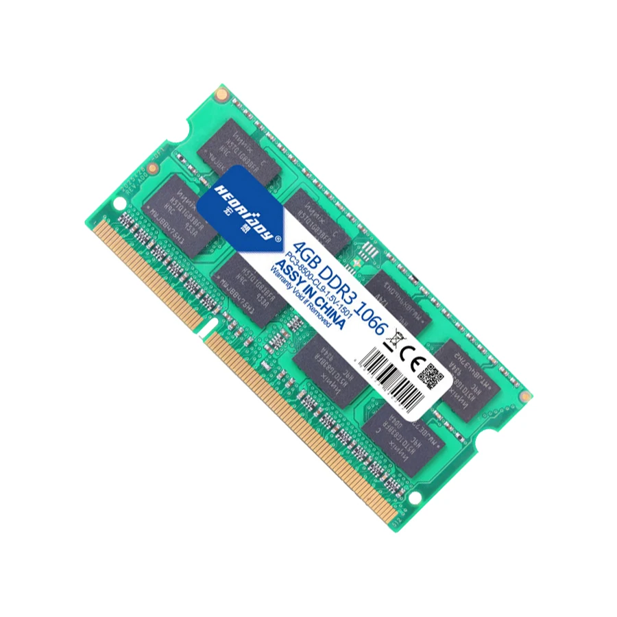 HEORIADY DDR3 ноутбук 4 ГБ 1066 мГц memoria оперативной памяти Тетрадь sodimm памяти