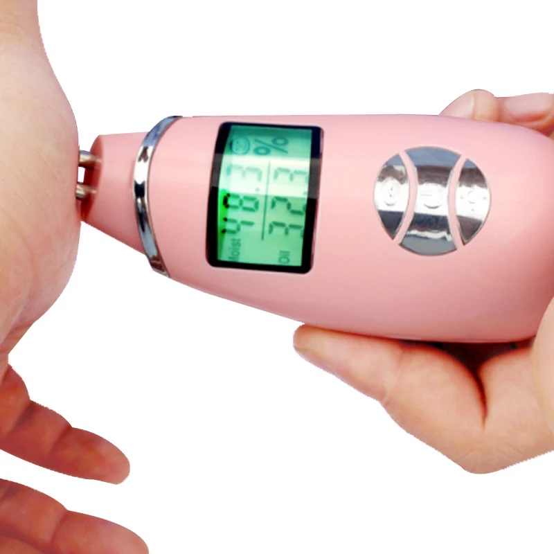 

2 IN 1 USB Chargeable Fluorescer Detector Portable Facial Body Oil Skin Analyzer Tester Digital Moisture Monitor for Skin Care