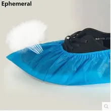 Анти-скользкой водонепроницаемый Чехол для обуви крытый обувь мешочек Без Wonven Ткани Одноразовый Обувь чехлы для завод номер 100 ШТ