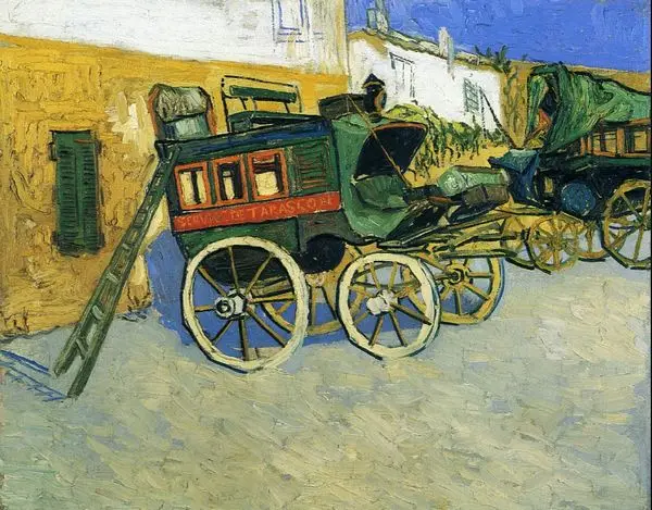 

Famous art The Tarascon Diligence by Van Gogh beautiful wall pictures for living room handpainted oil painting No Frame