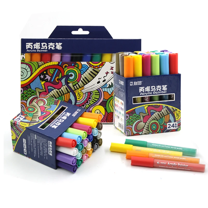 

Acrylic Marker Pens Manga Art Markers DIY Party Design School Painting Drawing art supplies children
