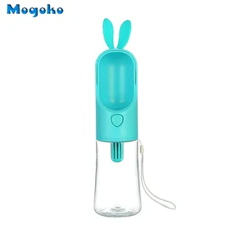 

Mogoko 1pc Portable Dog Water Bottle Dispenser, No Spill Puupy Pet Drinking Water Cup with Replaceable Filter for Outdoor Travel