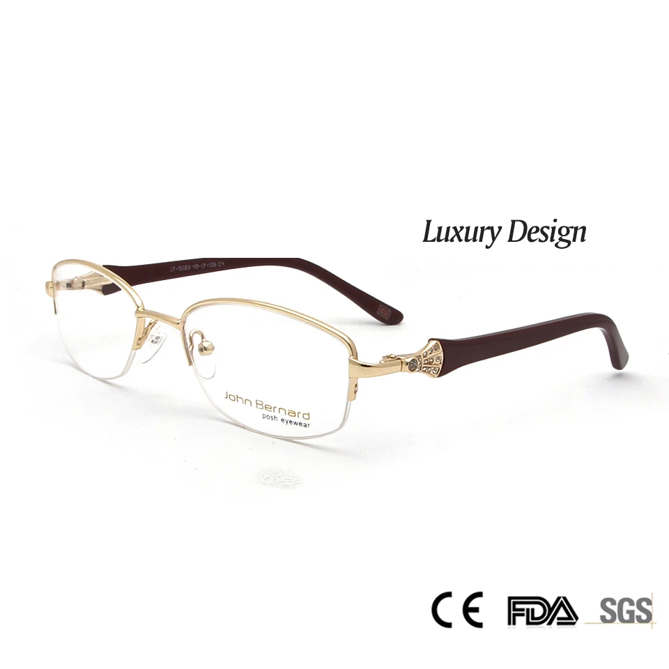 

Sorbern High Quality Women Metal Eyeglasses Frames Optical Diamond Luxury Rshinestone Design Glasses Myopia Eyewear Oculos