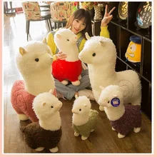 Venda quente adorável alpacas brinquedos de pelúcia bonito alpacas bonecas dormir travesseiro presente aniversário presente do dia das crianças