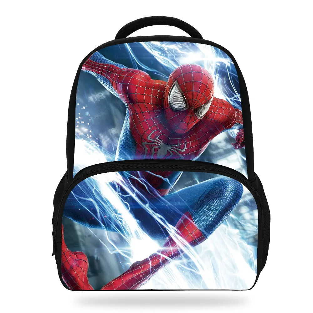 14Inch Kids Cartoon Bag Spiderman Backpack For School Girls Boys ...