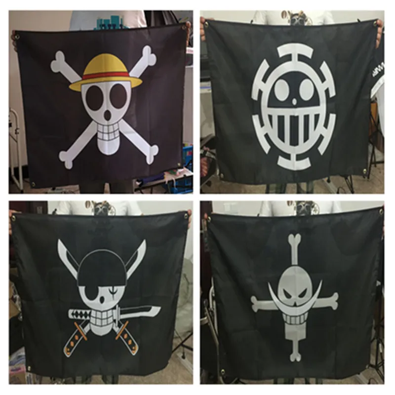 60cmx90cm High Quality Luffy Flag Jolly 