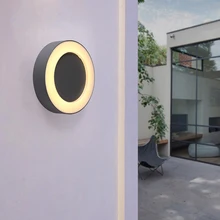 IP65 Водонепроницаемый 10 Вт комнатный, уличный, светодиодный настенный светильник Современный Алюминий углубленная монтируемая СИД сад лампа для крыльца веранды