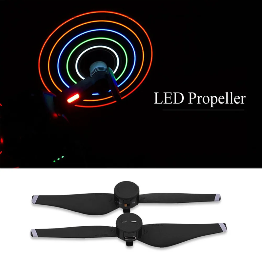 

2pcs LED Flash Propeller For DJI Mavic Air Drone Low-noise Quick-Release Propellers Props Blades For DJI Mavic Air Accessories