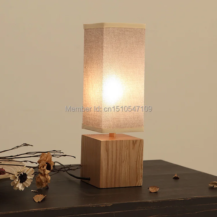 Homemade Decorative Wooden Table Lamps Modern And Simple Table