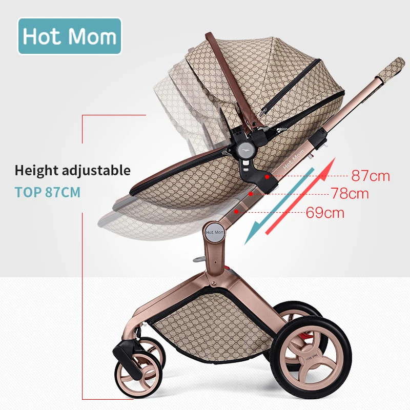Детская коляска 3 в 1 с интерфейсом ISOFIX 87 см|Четырехколесная коляска| |