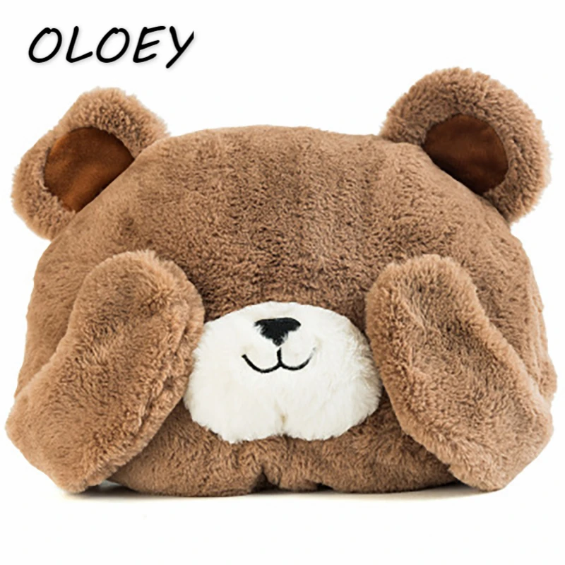 

Women Plush Bear Shoulder Bag Cute Animal Mommy Kids Backback Young Girls Coin Purse Crossbody Bags Phone Pack#