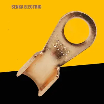 

10 Pieces 300A Copper Battery Connector Circular Splice Crimp Terminal Cable Lug OT-300A
