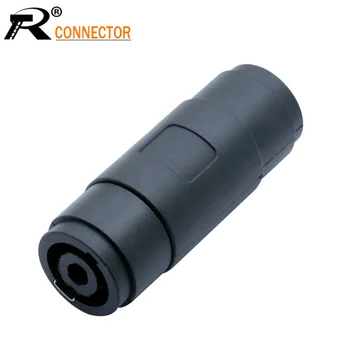 

10pcs 4-Pin Pole Female To Female Speakon Coupler Adapter Audio Cable Connector New