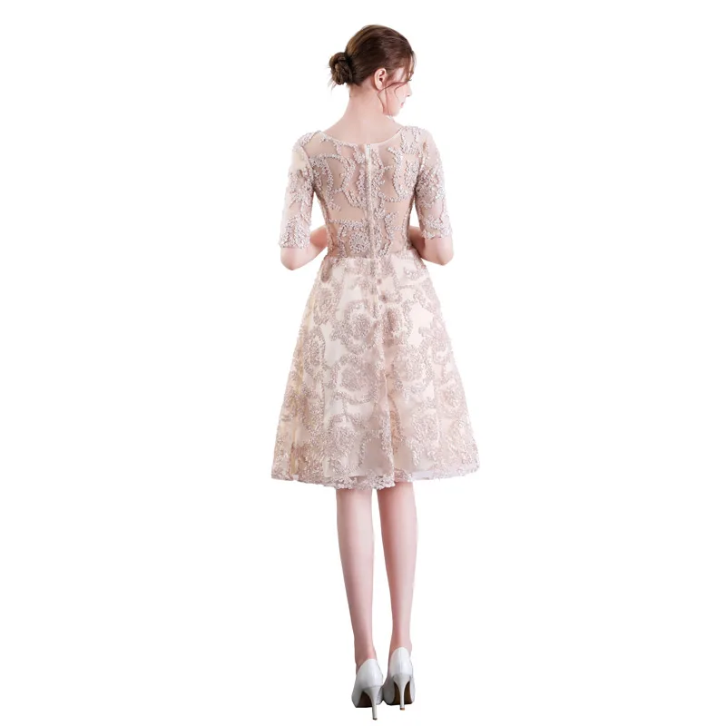 Party Dress Cocktail Vestido de Festa FADISTEE scoop neck Zipper pattern A-line short style frock