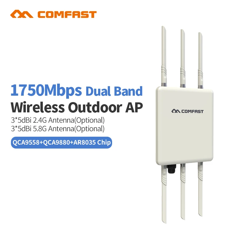 

New Comfast WA900 1750M Dual Band 2.4+5.8g Wireless AP Wifi bridge 6*5Dbi Antenna outdoor Long range WI FI Access Point router
