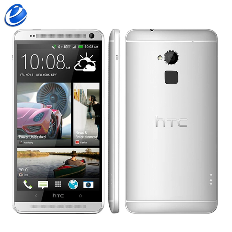 htc One Max разблокированный 5,9 дюймов Android телефон отпечаток пальца 2 Гб ram 16 Гб/32 ГБ rom четырехъядерный 3g и 4G lte 4MP wifi gps телефон