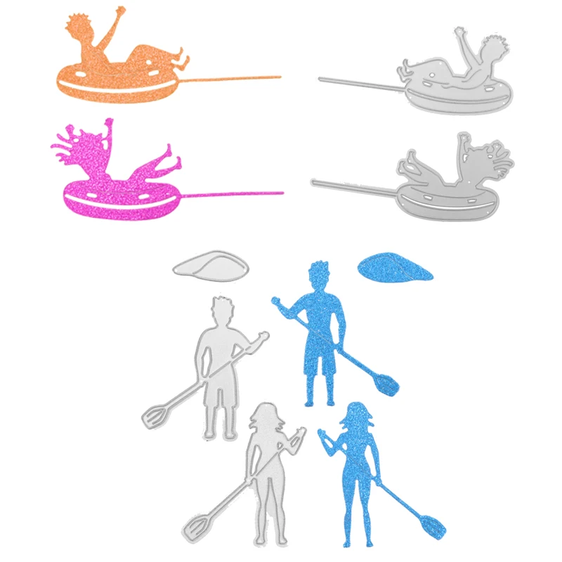 

Beach Water Games People Shape Metal Cutting Dies Stencil For Scrapbooking Album Embossing Decorative DIY Handcrafts Templates