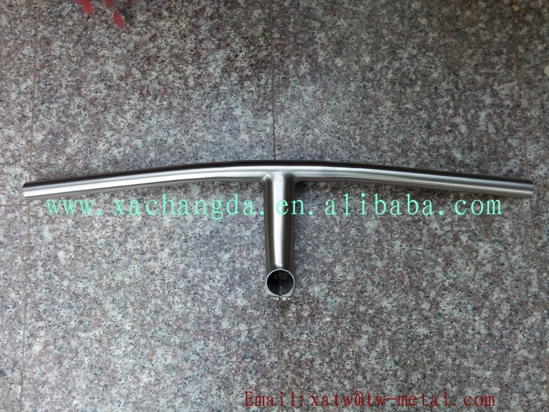 

titanium flat handle bar combine with stem
