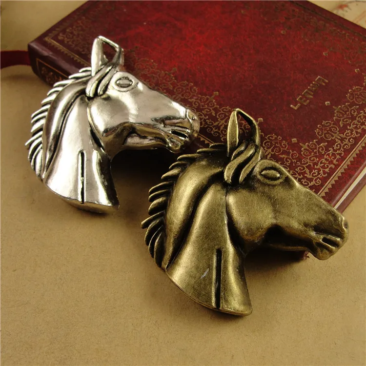 Antique Bronze Horse Head Charms Alloy Animal DIY Jewelry Charms A3929
