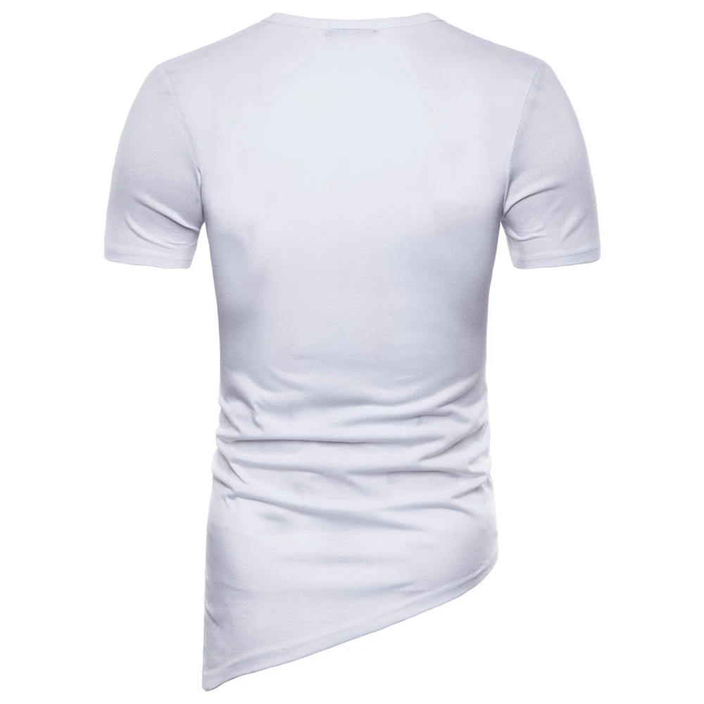 Helisopus Мужская Асимметричная футболка 2020 новая личность high street тонкая плетеная с