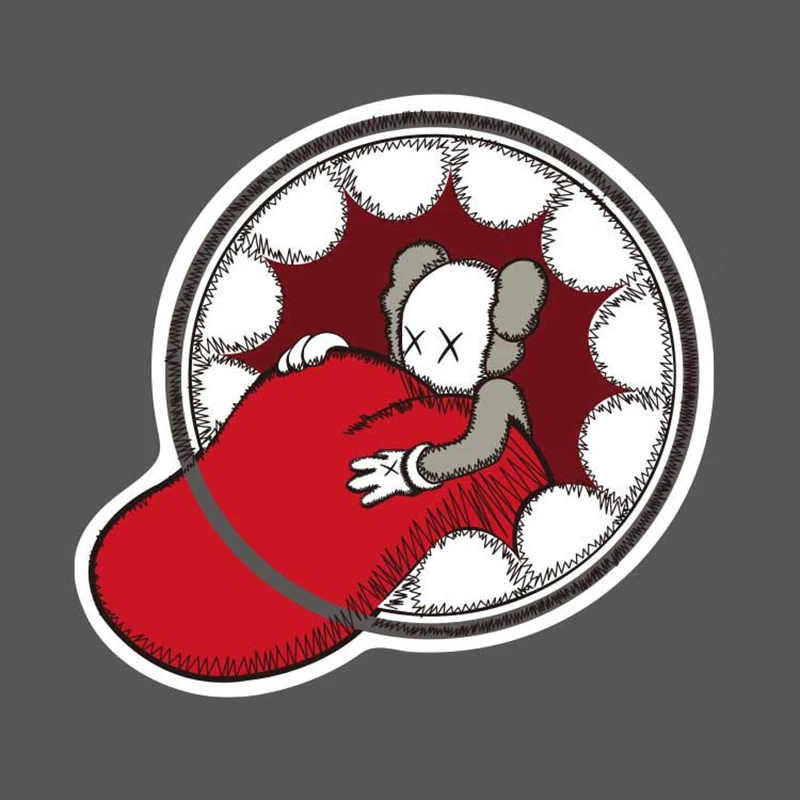 

AQK 5Pcs/Lot Fashion KAWS Stickers Bomb Tide Brand Waterproof DIY Skateboard Luggage Laptop Guitar Phone Pad Car Kids Toy Decals