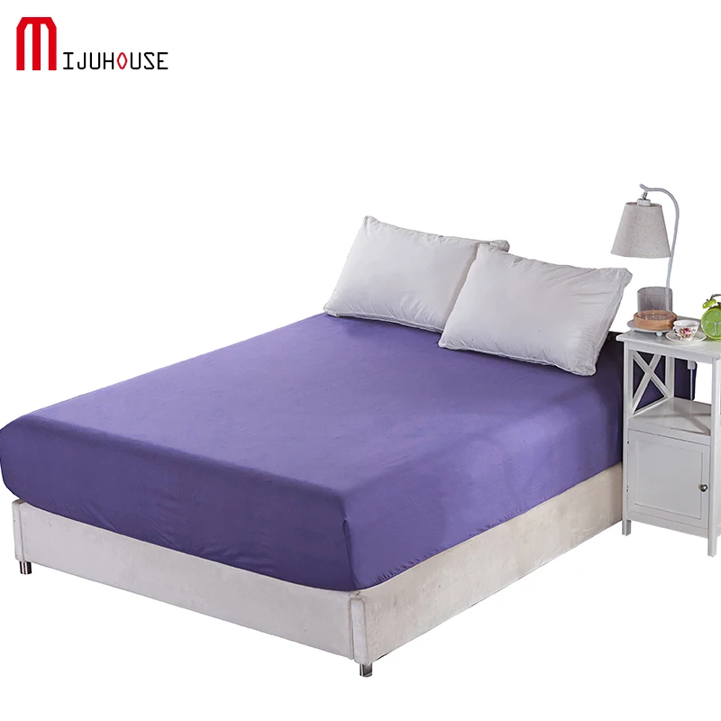 Buy Solid Color Sheets Fitted Bed Sheet Elastic