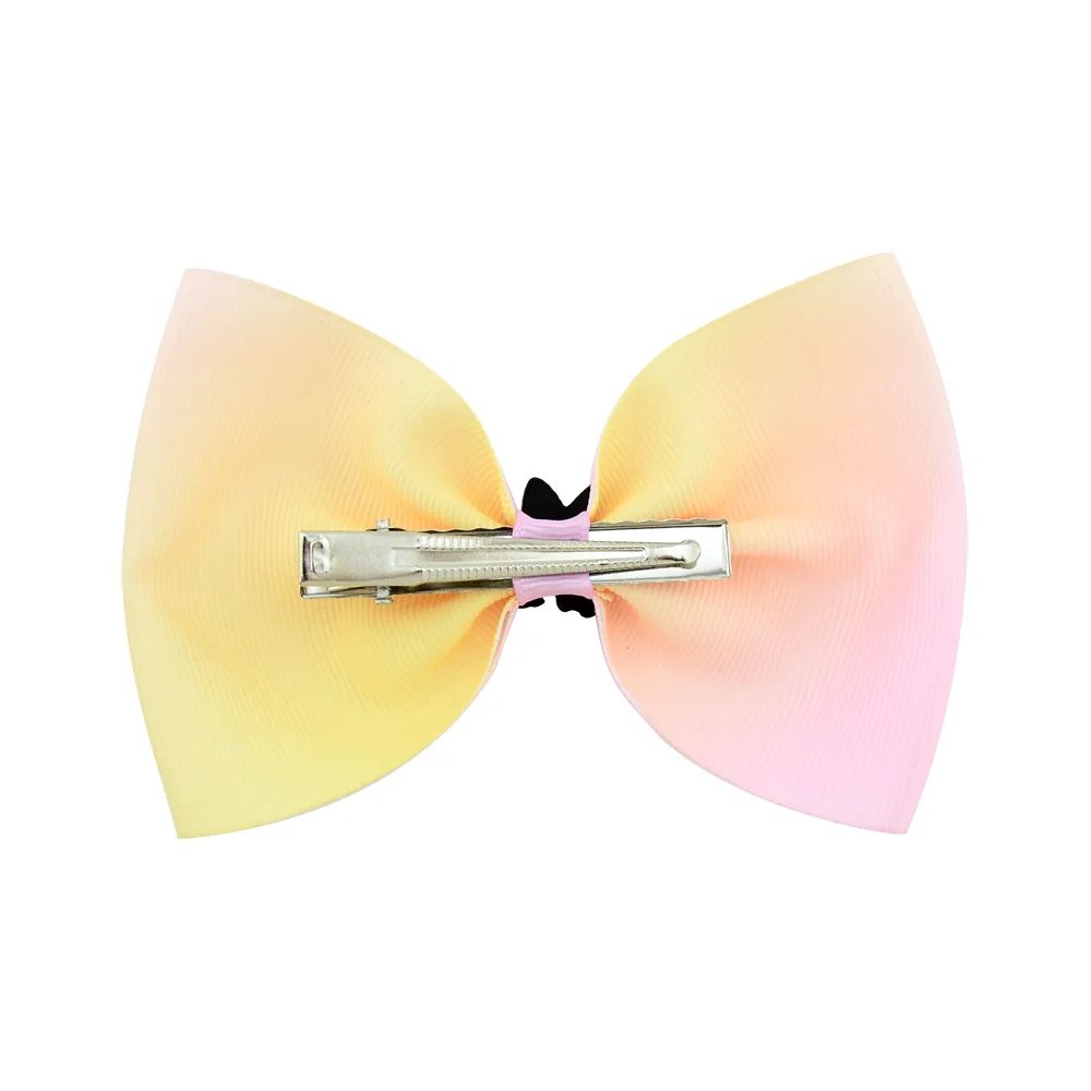 3/6 Pcs/lot Colorful Lovely Unicorn Mermaid Girls Bow Tie Hair Clip Grosgrain Ribbon Bow-knot Hairpins Hairgrips Accessories