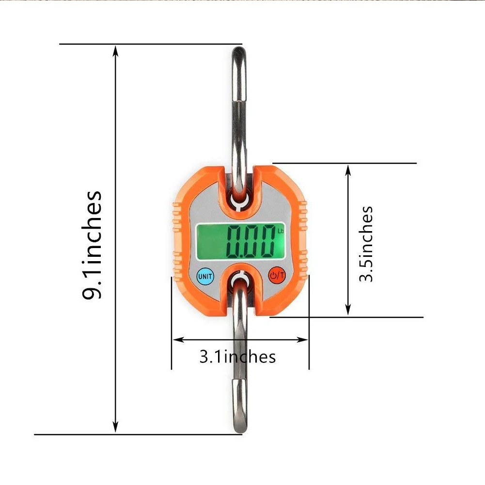 150 кг/330Lb цифровой Подвесной Кран Heavy Duty Почтовые весы для багажа Рыбалка инструмент