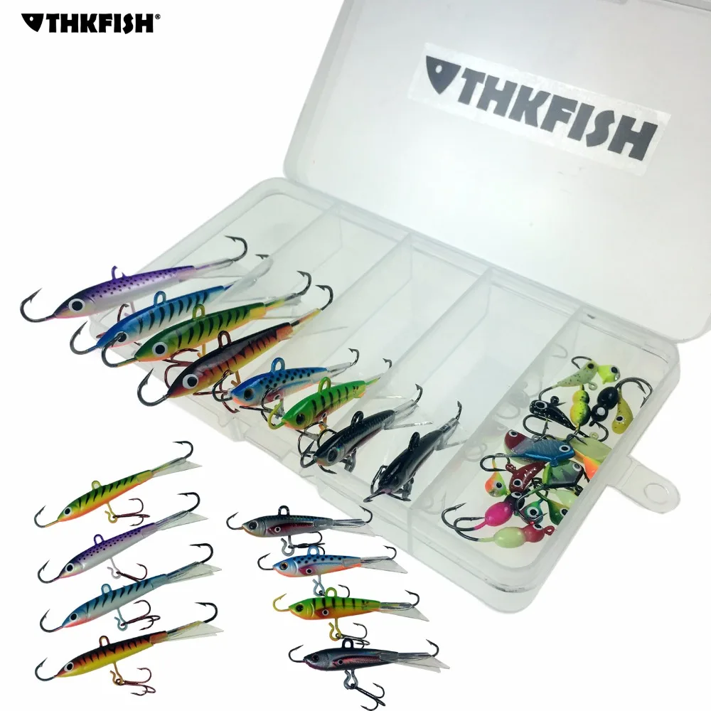 26Pcs/Set 1.1g 18g Ice Fishing Jigs Lure Hard Baits Lead Jig With Hook