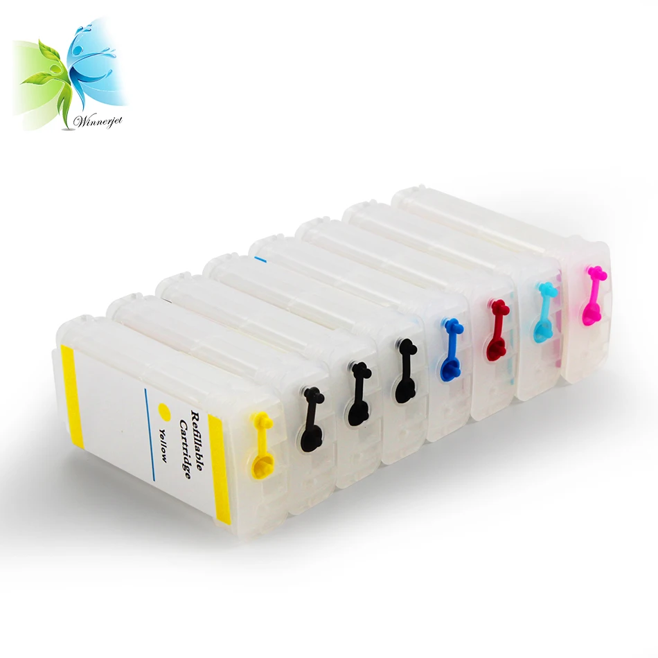 12 colors 70 73 refill empty ink cartridge with permanent chip + 500ml