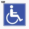 YJZT 11.7CM*11.9CM Sign Disability Disabled Reflective Personality Decal Car Sticker C1-7746 ► Photo 1/6