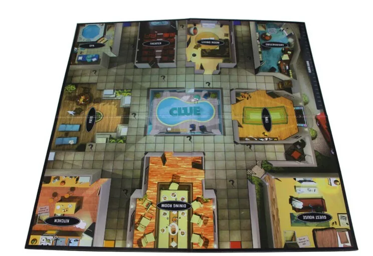 Популярная игра Cluedo Suspect Clue Откройте для себя тайну, содержит английские инструкции, ДЕТЕКТИВНАЯ ИГРА для семьи и вечерние