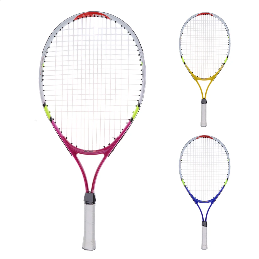 

MagiDeal Aluminium Alloy Kids Junior Tennis Racquet Training Racket With Carry Bag Outdoor Tennis Sports Accessories Portable
