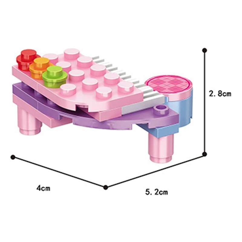 

Legoing Friends MOC Creator Piano Instrument 20Pcs Building Blocks Bricks Toys for Children Compatible with Legoings Friend Girl