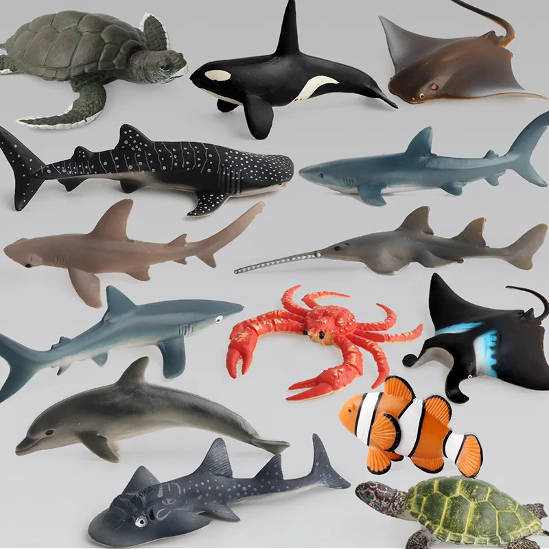 Simulation Toy Figures Animals Model Sea Life Wild Animal Learning Puzzle Developmental Doll Gift for Kids | Игрушки и хобби