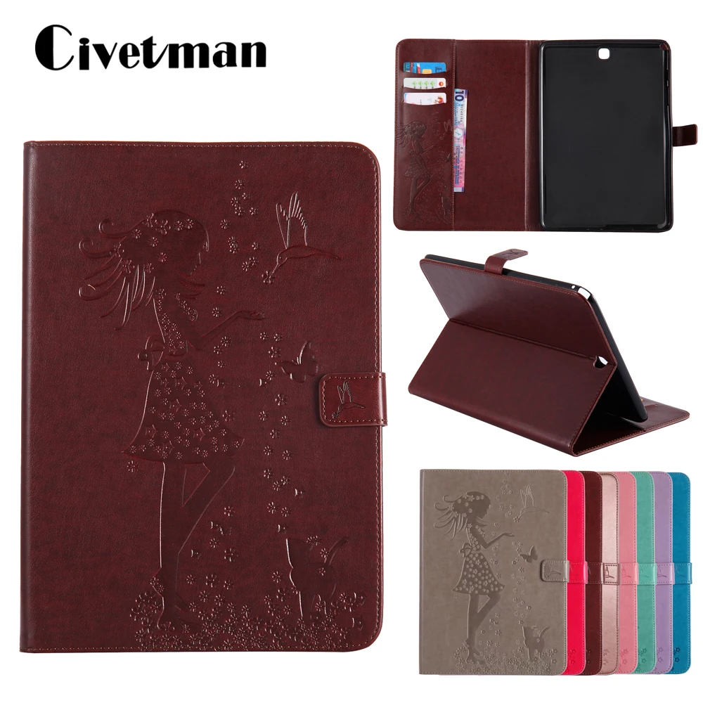 Чехол для samsung Galaxy Tab A 9,7 T550 T555 P550 SM-T550 SM-T555 из искусственной кожи мягкая задняя крышка подставка Smart Tab A 9,7 чехол для планшета