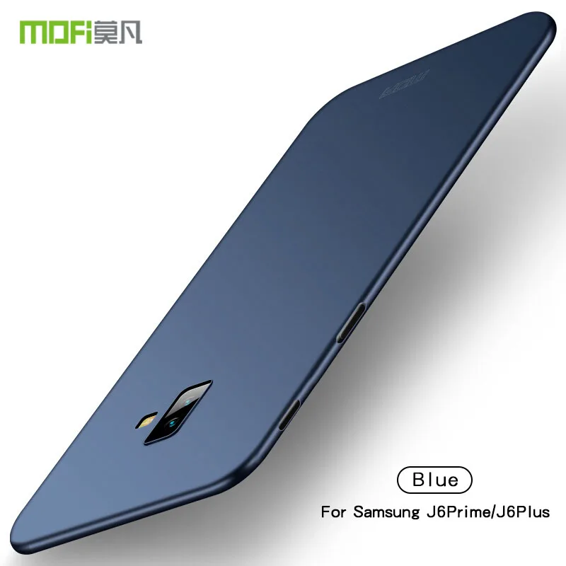 Для samsung Galaxy J6 Prime Mofi чехол классический матовый жесткий чехол-накладка из ПК Защитный чехол для телефона чехол для samsung J6 плюс Чехол - Цвет: Синий