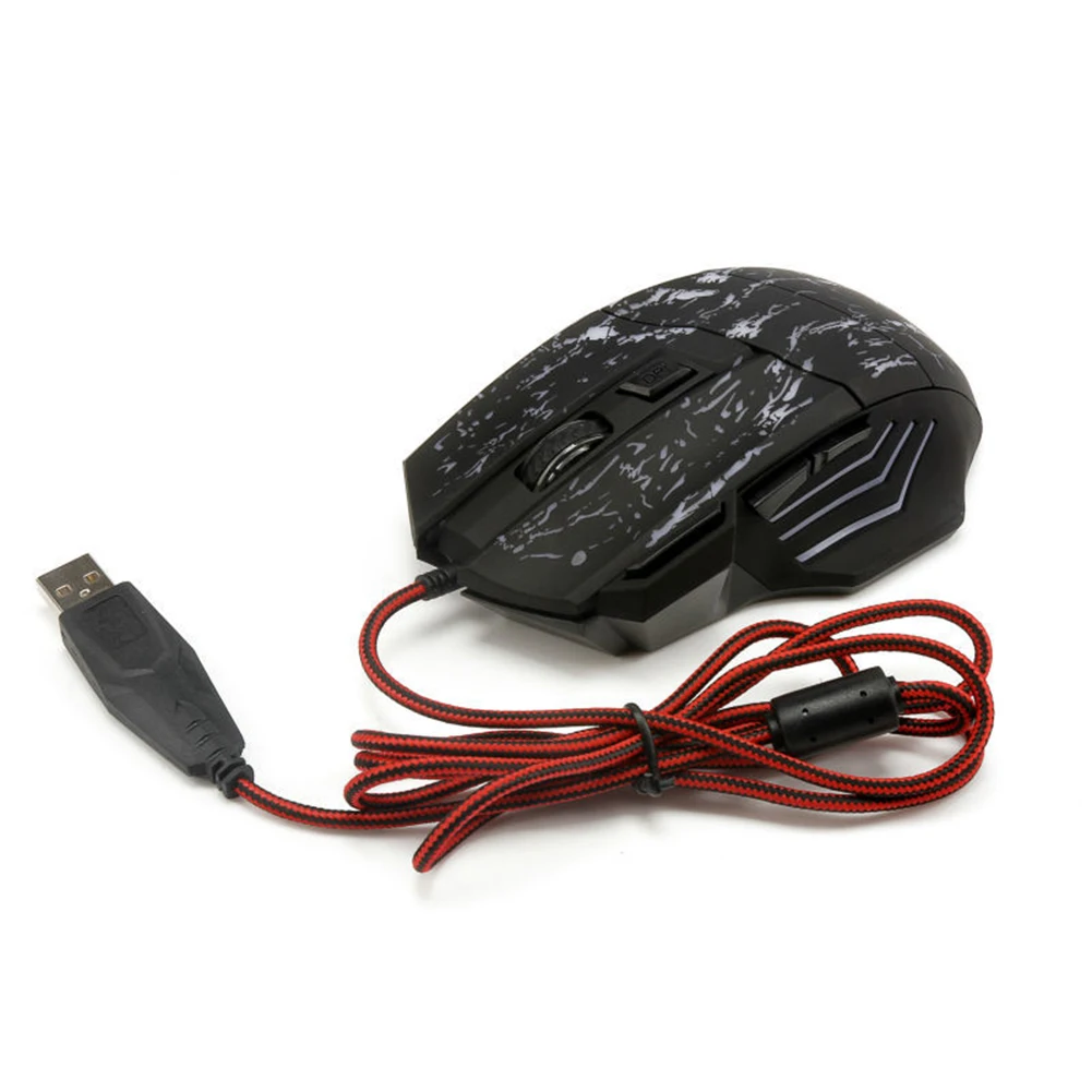 USB мышь Компьютерная Оптическая Проводная игровая 5500DPI 7 кнопок|usb wired mouse|wired mousegaming